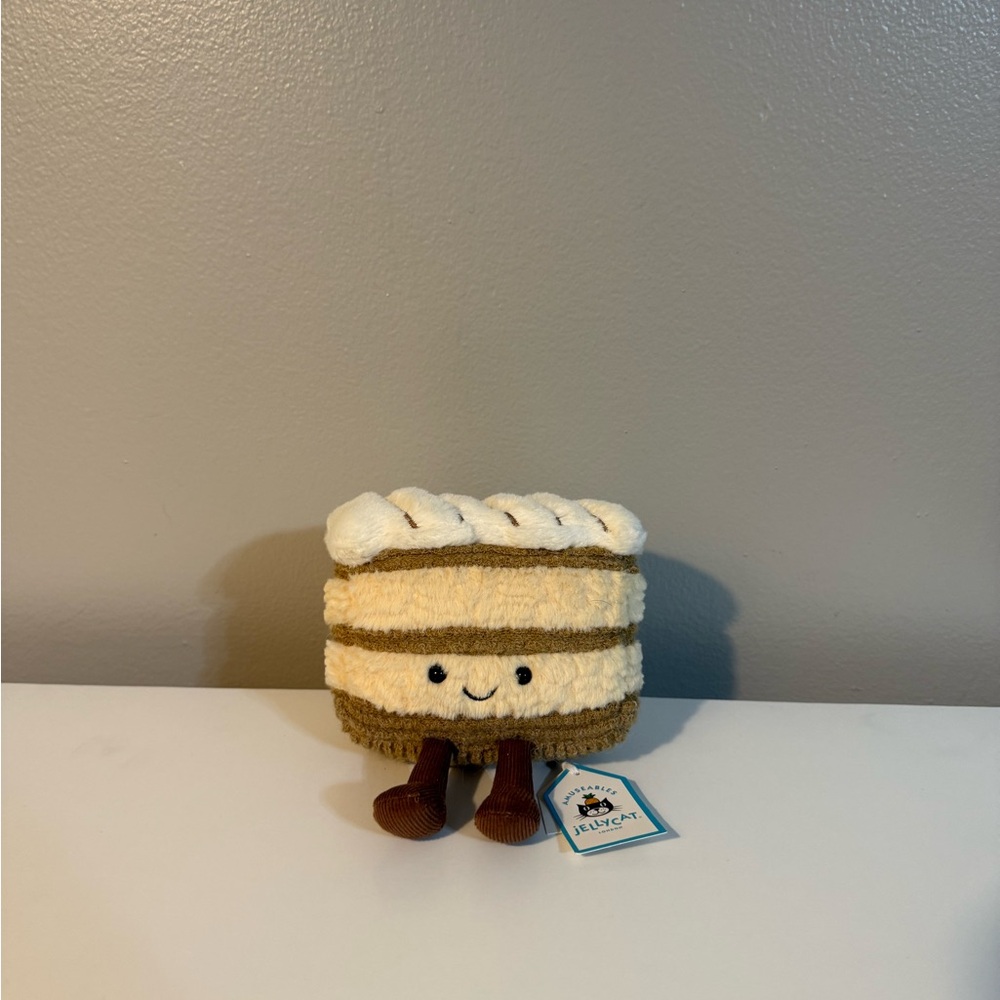 Jellycat Cream and Tan Smiling Plush